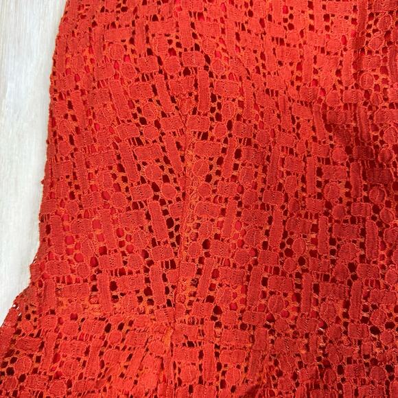 Uttam Boutique Eyelet Lace Sleeveless Mini Casual Everyday Summer Dress 10/12 - Picture 4 of 16